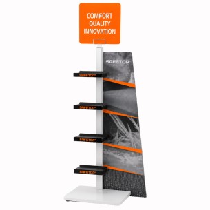 FOOTWEAR DISPLAY, floor-standing 4 models 1700x550x350 mm 2