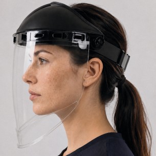 FACEGUARD-N, Pantalla Clara torica curva con barbillera 2 mm 2
