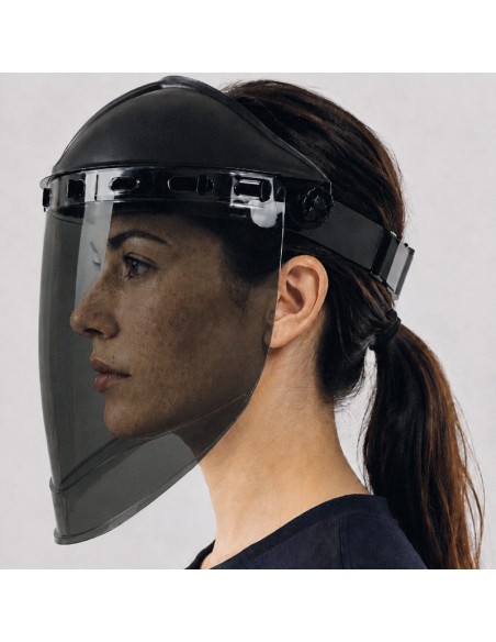 FACEGUARD GREEN Shade 5, Ecrã com visor tórico DIN-5 com queixeira