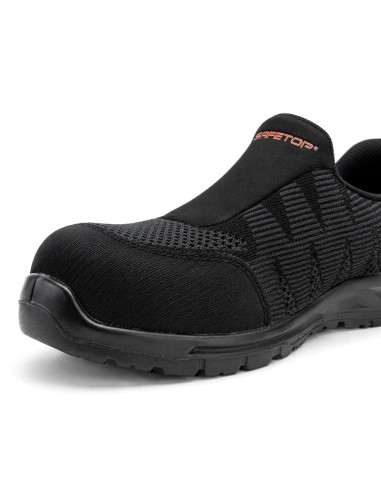 FANGIO, Zapato S1 PL SR senza lacci, nero, Flessibile, Tessuto Traspirante