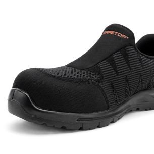 FANGIO, Shoe S1 PL SR slip-on, black, Flexible, Breathable Fabric 2