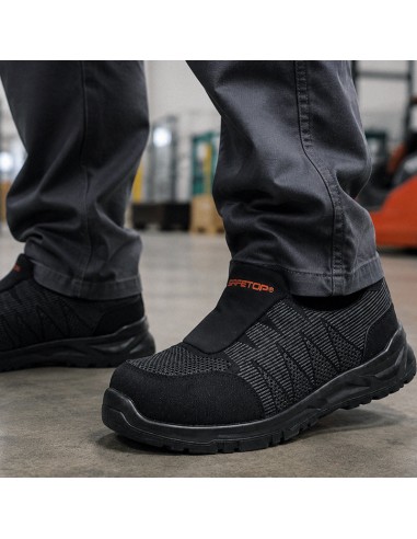 FANGIO, Shoe S1 PL SR slip-on, black, Flexible, Breathable Fabric