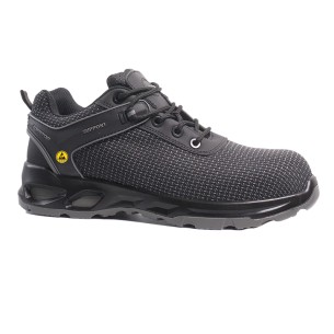 AMANTIO shoe S3, dual density sole, grey PUROTECH fabric ESD 2