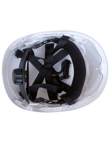 MONTANA, Casco dielettrico EN397, EN50365 con Sottogola e visiera trasparente