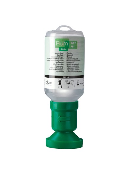 SOLUTION SALINE, bouteille de 200 ml avec cavité oculaire