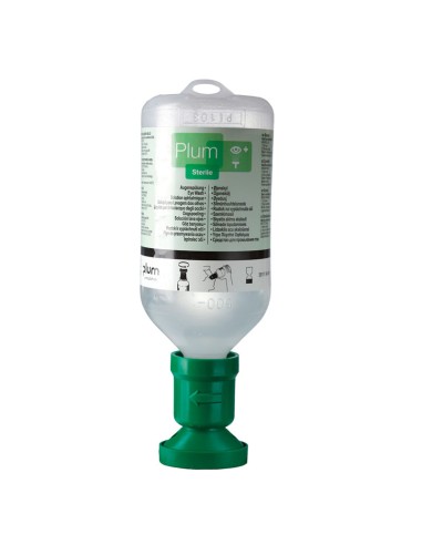 SALINE SOLUTION, 500 ml bottle with ocular cavity