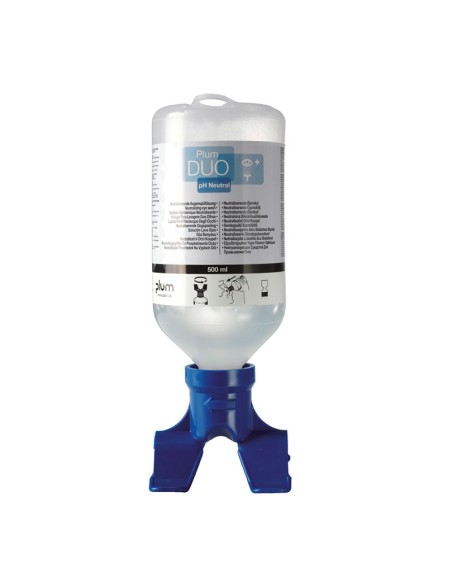 BOUTEILLE 500ml PLUM-DUO, PH NEUTRE pour lavage des yeux
