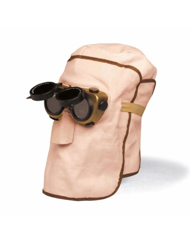 CAPYWELD PLUS, capuche de cuir pour soudage avec lunettes (sans filtres)