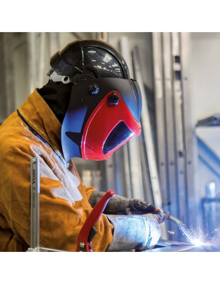 SHOCK-SHELL, auto-darkening welding helmet with hard hat