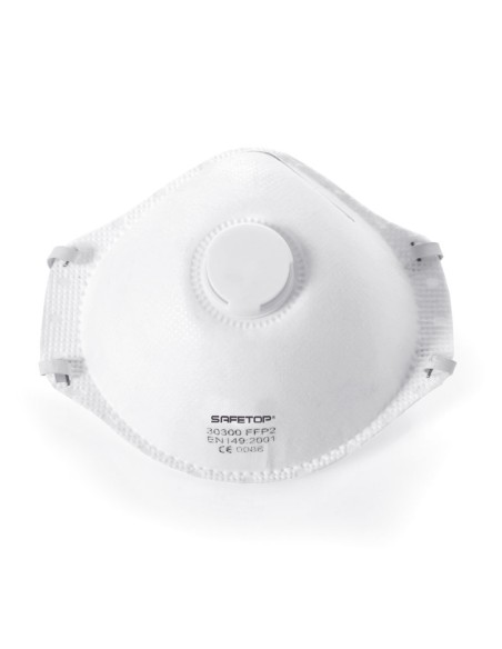 FFP2 NR D, formad mask med ventil