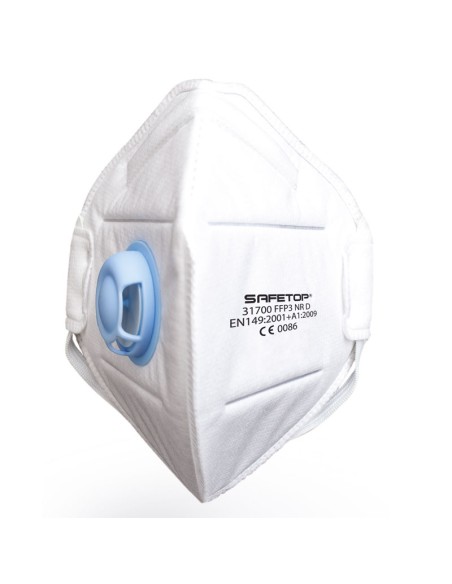 FFP3 NR D, maschera pieghevole verticale valvola metal free