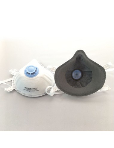 FFP3 NR D, maschera preformata con valvola e carbone attivo