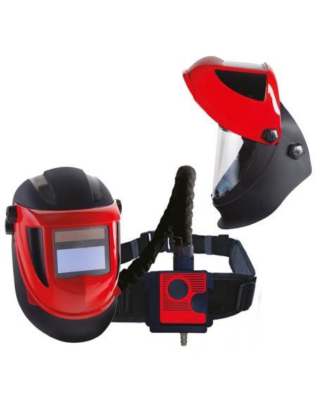 AIRSHELL AIRKUBE, écran de soudage + facial + régulateur d'air