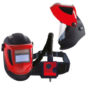 AIRSHELL AIRKUBE, écran de soldagem + facial + regulador de ar