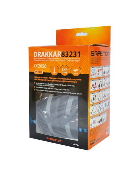 DRAKKAR, double shell hearing protector SNR 34 dB
