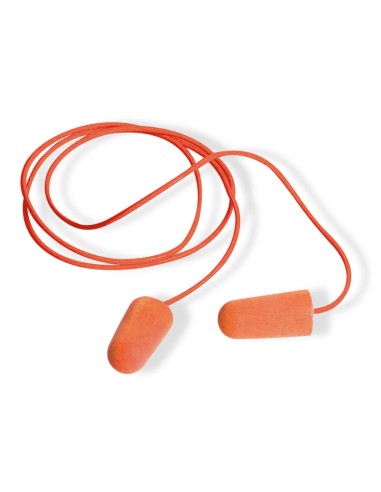 PINKIE CORDED PU Foam, corded earplugs SNR 37 dB Box of 200 pairs