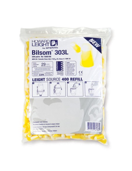 SAC 200 paires de bouchons Bilsom pour distributeur LS400