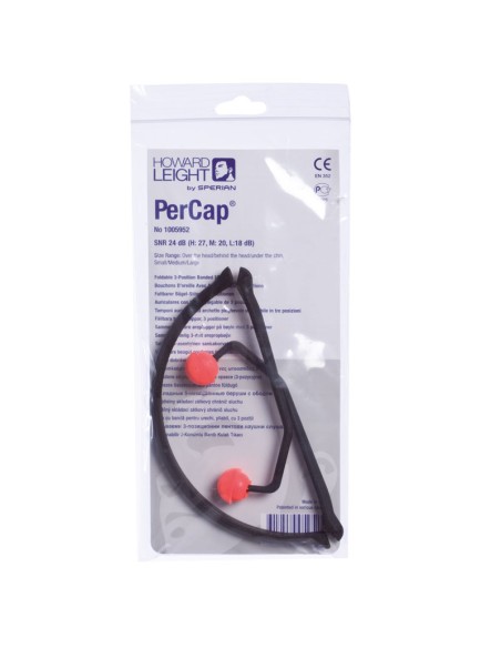 PERCAP, foldable headband type hearing protector SNR 30 dB