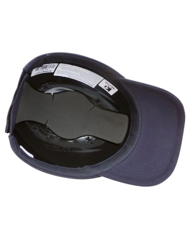 VISIERA-CASCO sportivo in cotone, blu navy EN812