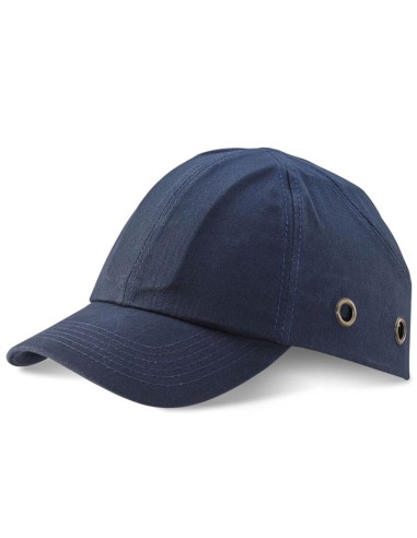 VISIERA-CASCO sportivo in cotone, blu navy EN812