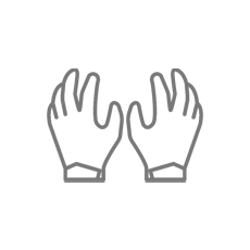 Guantes sintéticos sin costuras